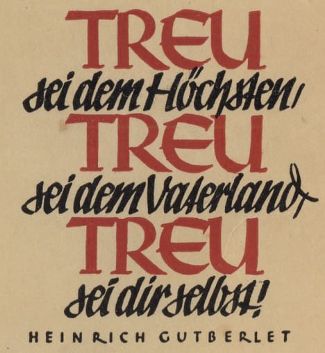 Sei dir treu