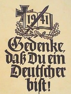 Gedenke, daß du ein Deutscher bist!