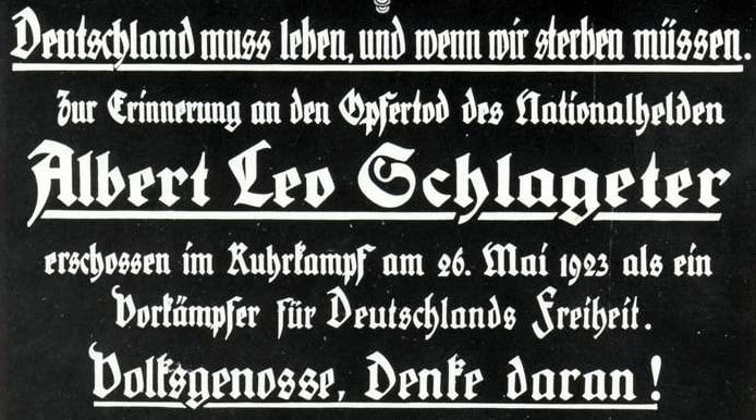 Albert Leo Schlageter am 2022-05-26