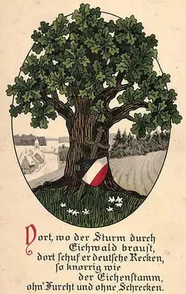 Ein kräftiger Baum kann, wie das reine Seelenleben eines Volkes, nicht durch einen Sturm geknickt werden