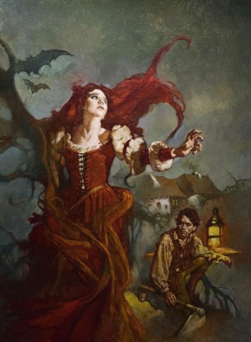 The Witching Tree (c. 1970). Manuel "Sanjulian" Pérez Clemente (Spanish, b. 1940).