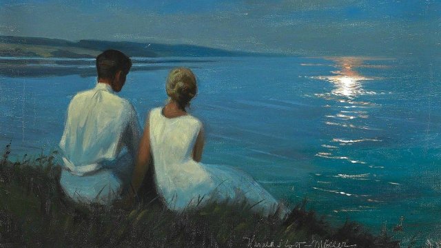 Moonlight. Harald Slott-Møller (Danish, 1864-1937).