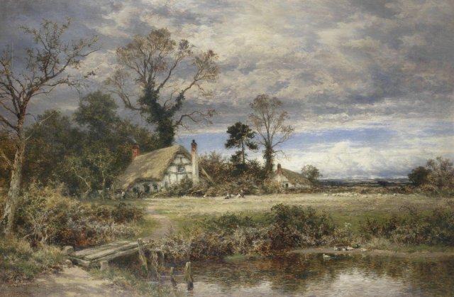 A gleam before the storm - Benjamin Williams Leader (English, 1831-1923), 1901.
