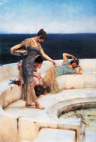 Silver Favorites (1903). Lawrence Alma-Tadema (Dutch, 1836-1912).