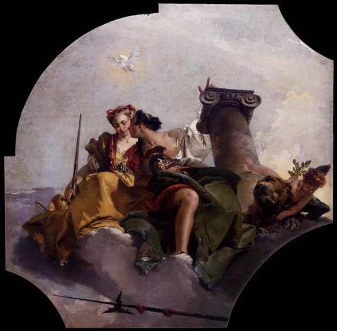 Fortitude and Justice (1743). Giovanni Battista Tiepolo (Italian, 1696-1770).