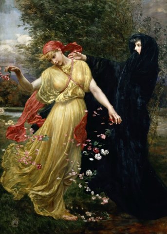 At the First Touch of Winter, Summer Fades Away, 1897. Valentine Cameron Prinsep (British, 1838-1904).