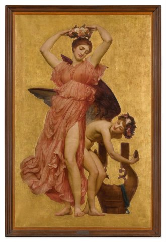 Erato (1884). Frederic Leighton (English, 1830-1896).