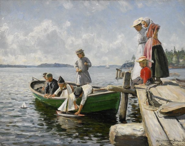 Summer Idyll (1900). Johan Tirén (Swedish, 1853-1911).
