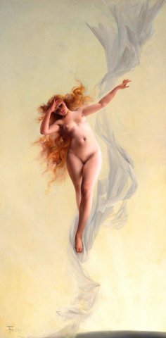 Dawn, 1883. Luis Ricardo Falero (Spanish, 1851-1896).
