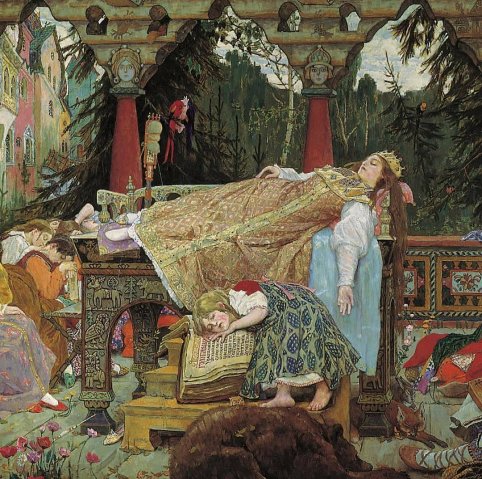 The Sleeping Princess. Viktor Mikhaylovich (Russian, 1848-1926).