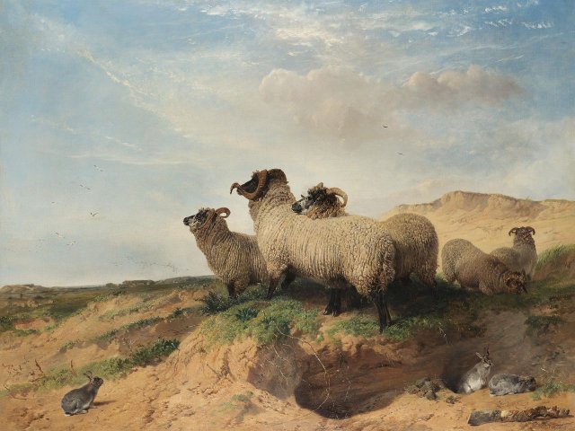 Lytham Sandhills, 1853. Richard Ansdell (British, 1815-1885).
