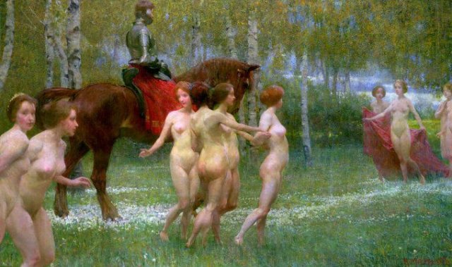 The Knight's Dream, 1902. Richard Mauch (German, 1874-1921).
