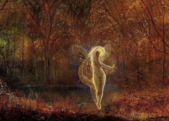 Dame Autumn Hath a Mournful Face (1871). John Atkinson Grimshaw (English, 1836-1893).