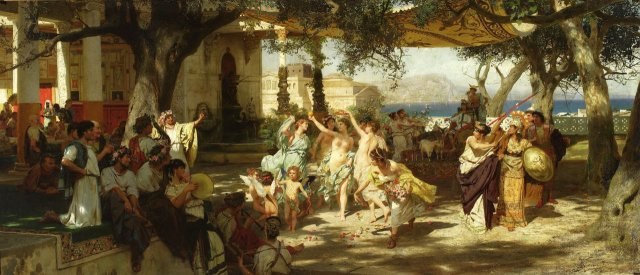 The Judgment of Paris (1892). Henryk Siemiradzki (Polish, 1843-1902).