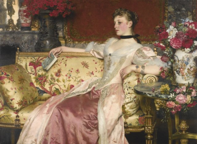 A Moment of Repose (1890). Władysław Czachórski (Polish, 1850-1911).