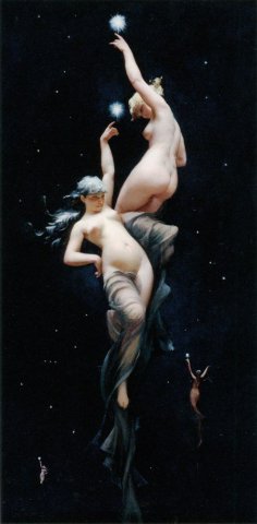 Moonlit Beauties. Luis Ricardo Falero (Spanish, 1851-1896).