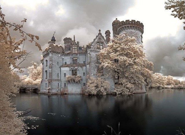 The Chateau de la Mothe-Chandeniers, France.