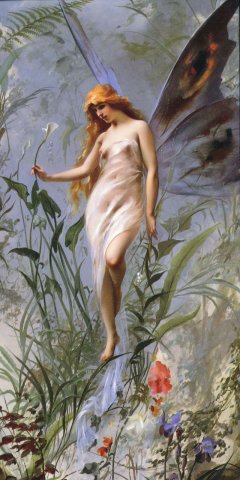 Lily Fairy, 1888. Luis Ricardo Falero (Spanish, 1851-1896).