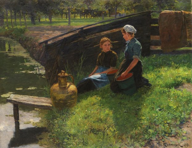 Sommernachmittag (Summer Afternoon (1893). Friedrich Kallmorgen (German, 1856-1924).