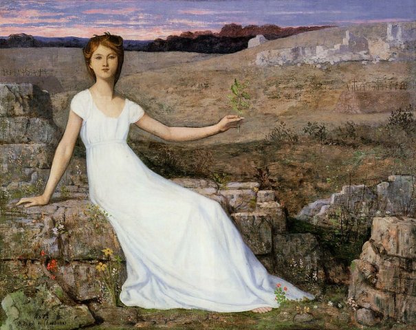 Hope, 1872. Pierre-Cécile Puvis de Chavannes (French, 1824-1898).
