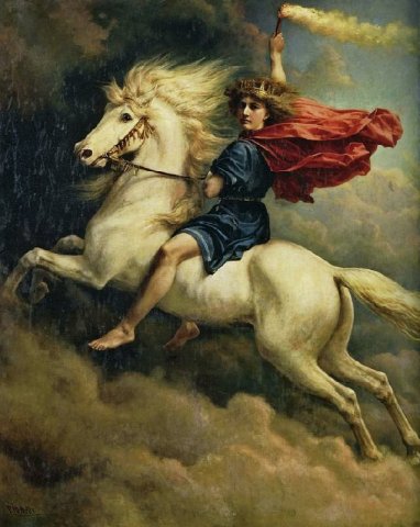 Dagr, 1874. Peter Nicolai Arbo (Norwegian, 1831-1892).