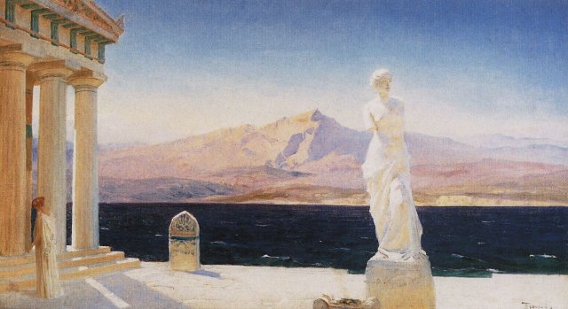 The Ghosts of Hellas, c. 1905.
Vasily Polenov (Russian, 1844-1927).