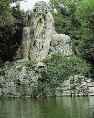 Colosso dell'Appennino 16th Century Sculpture of a Guardian Colossus, Italy.