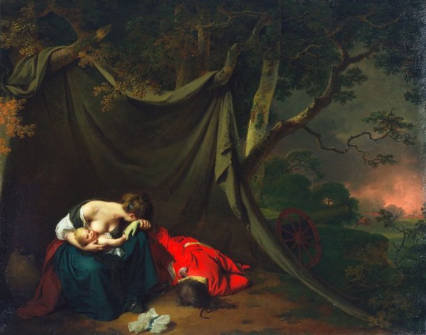 The Dead Soldier (1789). Joseph Wright (English, 1734-1797).