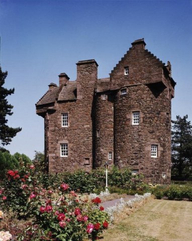 Claypotts Castle, Dundee, Scotland.
