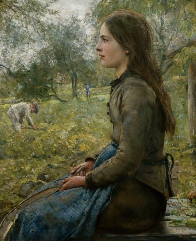 A Rest (1885). Hans Heyerdahl (Norwegian, 1857- 1913).