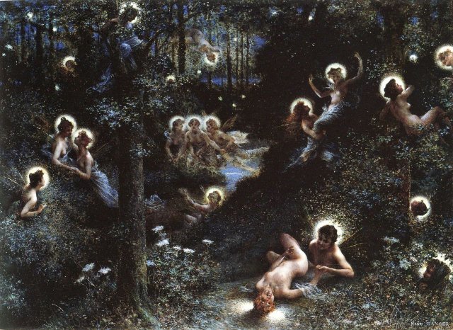 Les Lucioles (The Fireflies) (c. 1896). Henri-Camille Danger (French, 1857-1937).