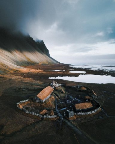 Re-creation of an Early Icelandic Farm, Iceland.