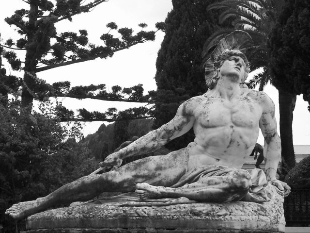 Dying Achilles (1884). Ernst Herter (German, 1846-1917).