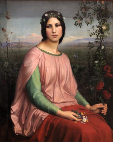 Fleurs des Champs (Flower of Fields) (1845). Louis Janmot (French, 1814-1892).