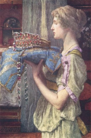 A Crown. Lawrence Alma-Tadema (Dutch, 1836-1912).