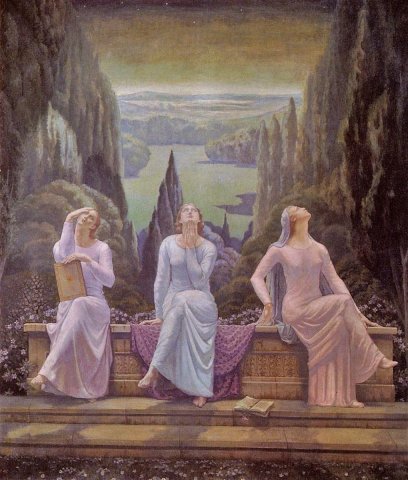 The School of Silence (1929). Jean Delville (Belgian, 1867-1953).
