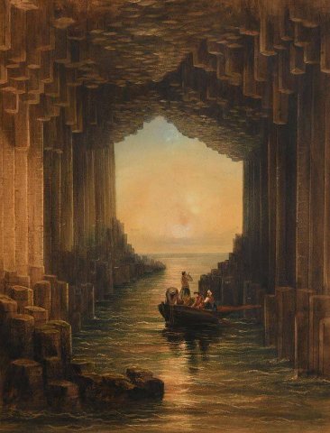 __Fingal’s Cave Isle of Staffa Scotland__**
Andrew Nicholl**