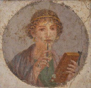 The woman depicted in this Pompeian fresco (c. 50 AD) wears a thin, openwork hairnet, created from finely woven gold threads. A similar net was found in Rome.
