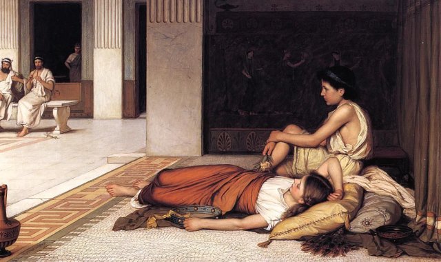 After the Dance (1876). John William Waterhouse (English, 1849-1917).