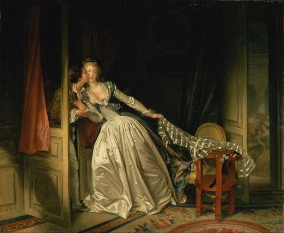 Stolen Kiss (1787). Jean Honoré Fragonard (French, 1732-1806).