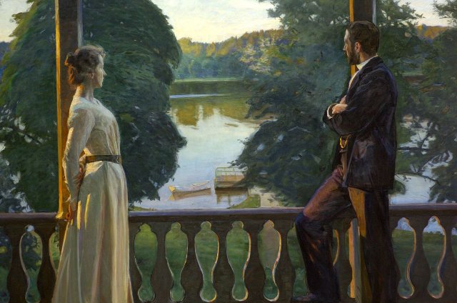 Nordic Summer Evening, 1899-1900. Sven Richard Bergh (Swedish, 1858-1919).
