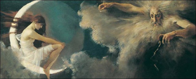 The Spirit of the New Moon by Arthur Loureiro, 1888