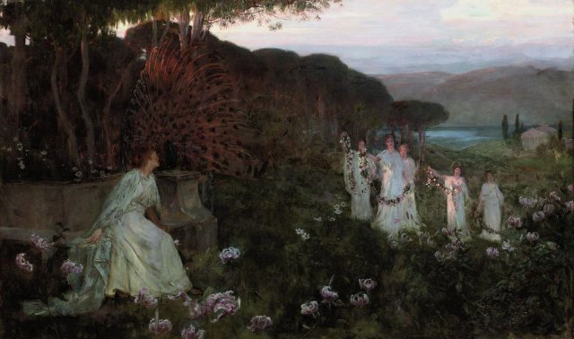 Hera and her Attendants. Herbert Olivier (English, 1861-1922).