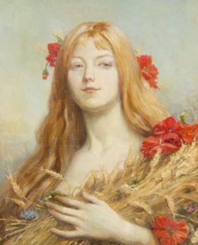 Allégorie de L'été (Allegory of Summer). Paul Dominique Philippoteaux (French, 1845-1923).