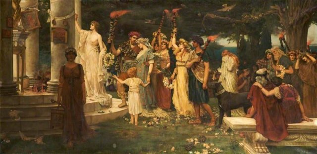 The Temple of Eros (1883). Herbert Gustave Schmalz (English, 1856-1935).