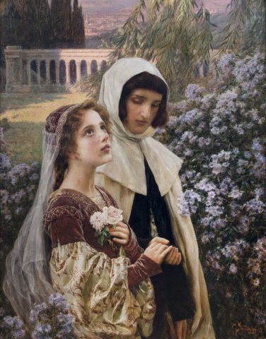 Incipit Vita Nova - Dante, 1903. Cesare Saccaggi (Italian, 1868-1934).