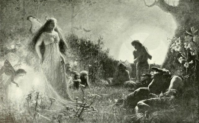 Awakening of Titania. John Charles Dollman (British, 1851-1934).