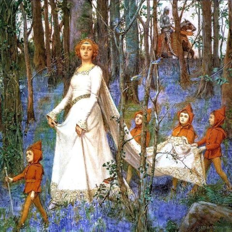 The Fairy Wood (1903).
Henry Meynell Rheam (British, 1859-1920).