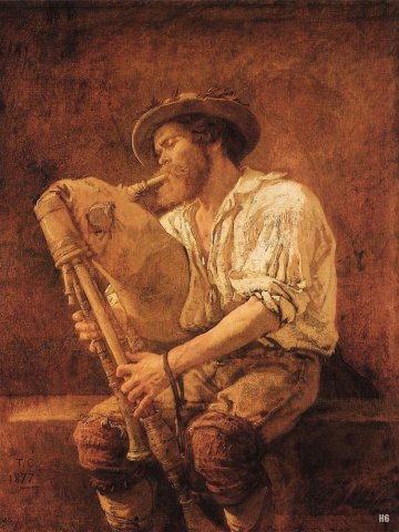 The Player of Cormeuse (1877). Thomas Couture (French, 1815-1879).