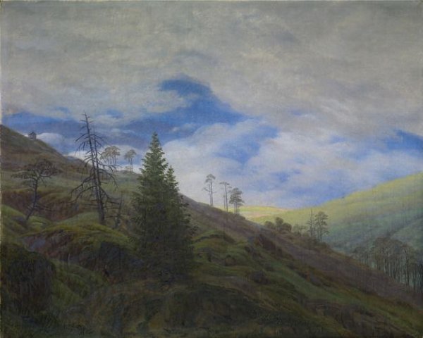 Sunburst in the Riesengebirge (1835). Caspar David Friedrich (German, 1774-1840).
